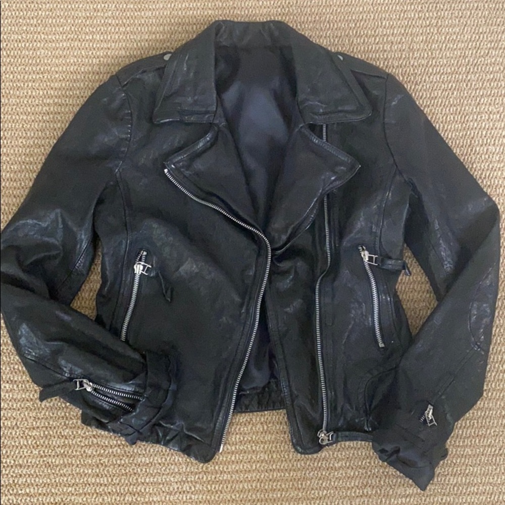 New italian lamb leather jacket